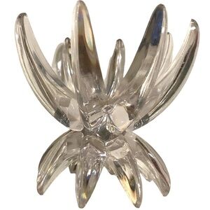 Vintage MCM Friedel Ges Gesch Lucite Lotus Style Candleholders Set of 3